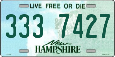 NH license plate 3337427