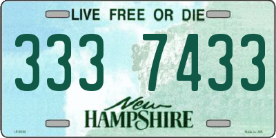 NH license plate 3337433