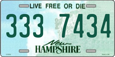 NH license plate 3337434