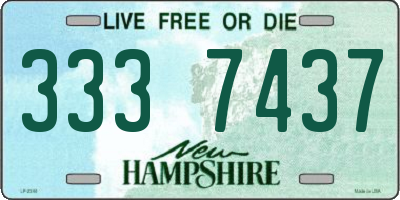 NH license plate 3337437