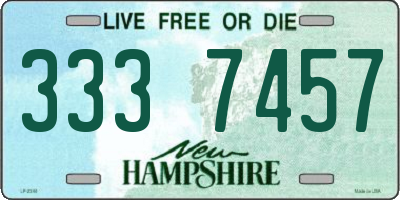 NH license plate 3337457