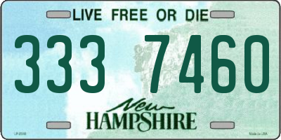 NH license plate 3337460