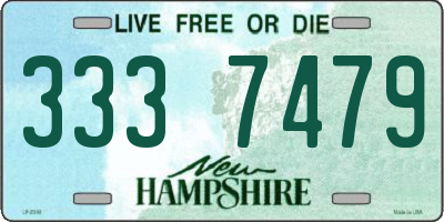 NH license plate 3337479