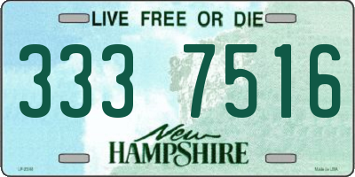 NH license plate 3337516