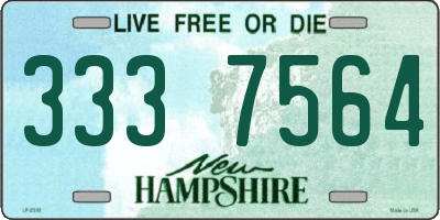 NH license plate 3337564