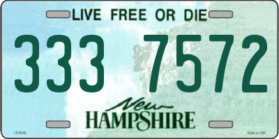 NH license plate 3337572