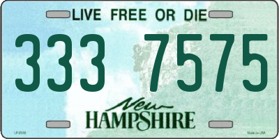 NH license plate 3337575