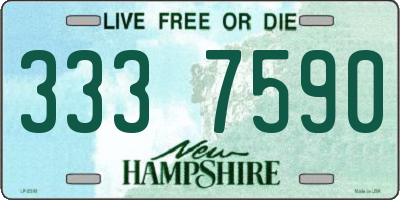 NH license plate 3337590