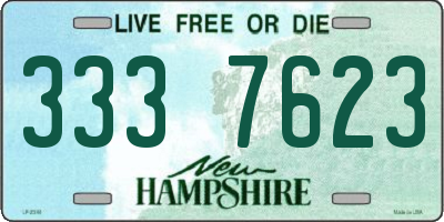 NH license plate 3337623