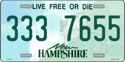 NH license plate 3337655