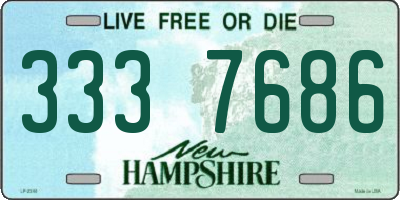 NH license plate 3337686