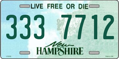 NH license plate 3337712