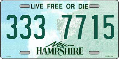 NH license plate 3337715