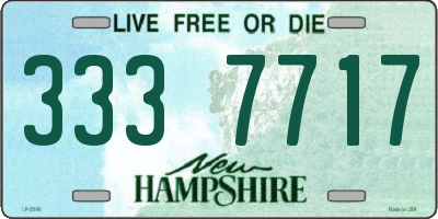 NH license plate 3337717