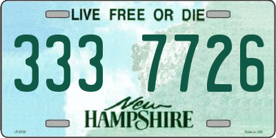 NH license plate 3337726