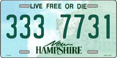 NH license plate 3337731