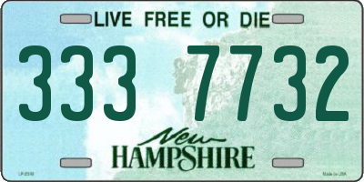 NH license plate 3337732