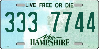 NH license plate 3337744