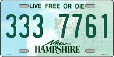 NH license plate 3337761