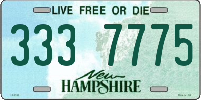 NH license plate 3337775