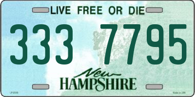 NH license plate 3337795