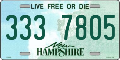 NH license plate 3337805
