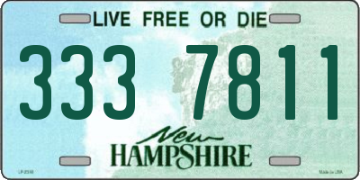 NH license plate 3337811