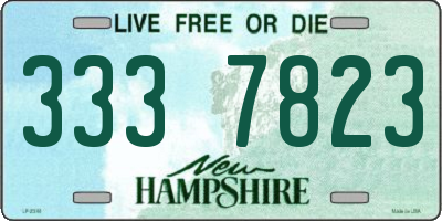 NH license plate 3337823