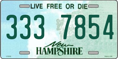 NH license plate 3337854
