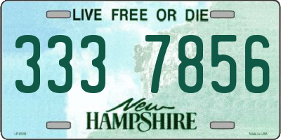 NH license plate 3337856