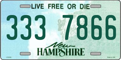 NH license plate 3337866
