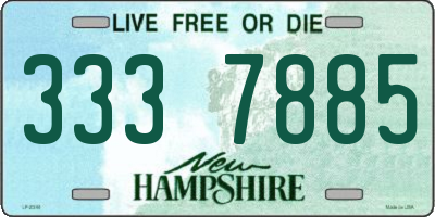 NH license plate 3337885