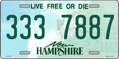 NH license plate 3337887