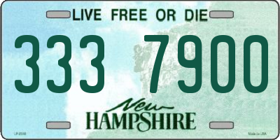 NH license plate 3337900