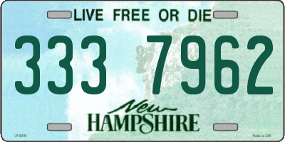 NH license plate 3337962
