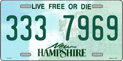 NH license plate 3337969