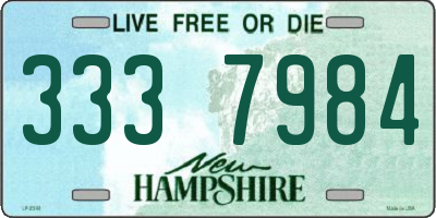 NH license plate 3337984