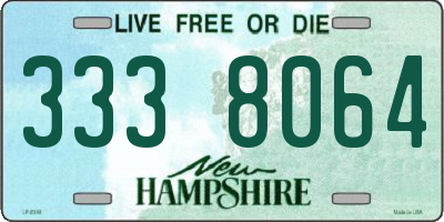NH license plate 3338064