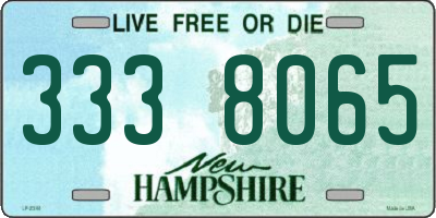 NH license plate 3338065