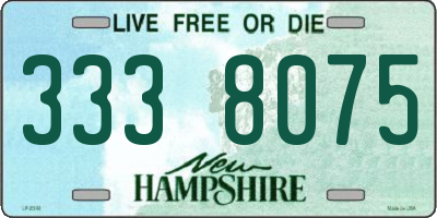 NH license plate 3338075