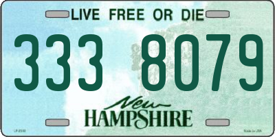 NH license plate 3338079