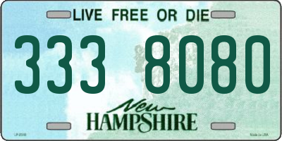 NH license plate 3338080