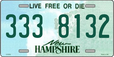 NH license plate 3338132