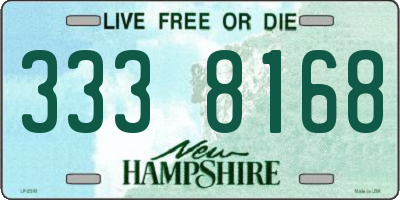 NH license plate 3338168