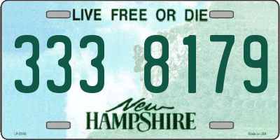 NH license plate 3338179