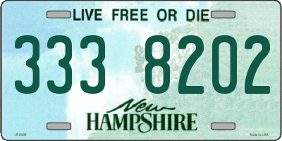 NH license plate 3338202