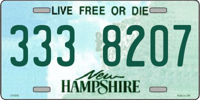 NH license plate 3338207