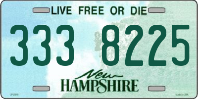 NH license plate 3338225