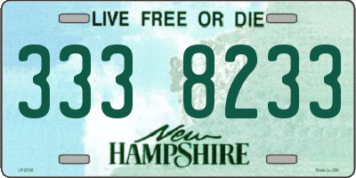 NH license plate 3338233