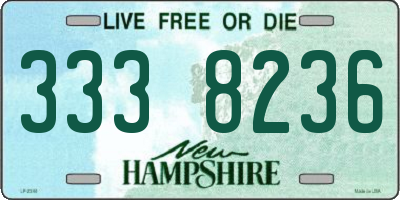 NH license plate 3338236
